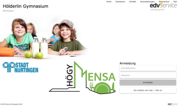 Mensa Online-Bestellsystem